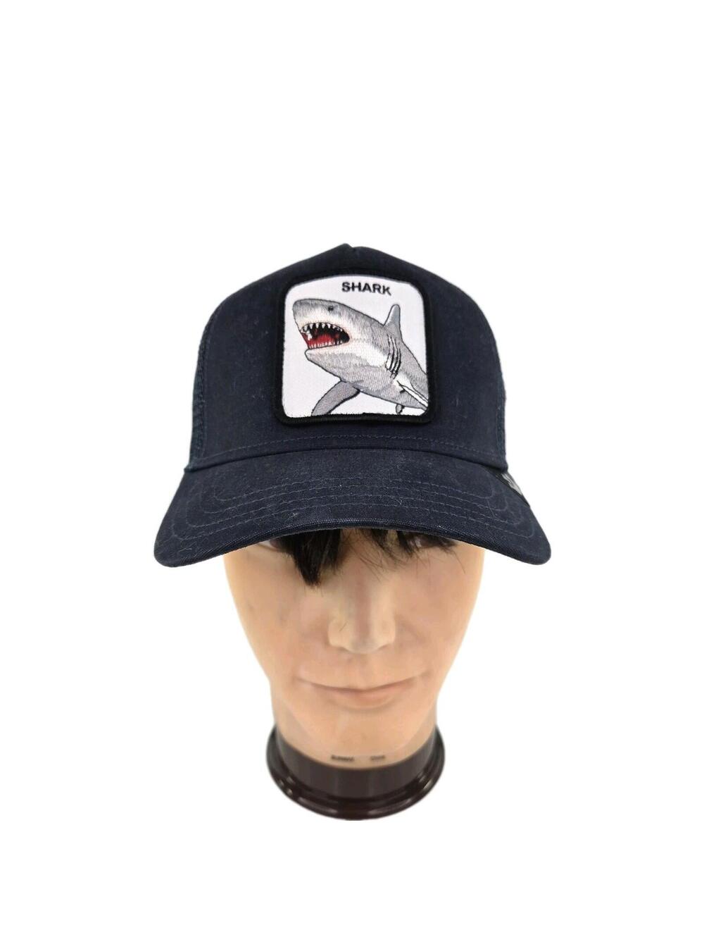 Goorin Bros Shark Hat Snapback One Size Navy Blue Trucker Hat The Farm Cap